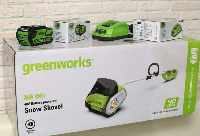 Greenworks 40V nella confezione