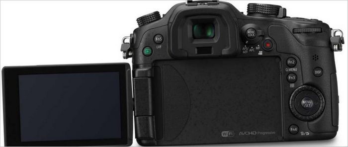 Fotocamera mirrorless Panasonic DMC-GH3 - display laterale