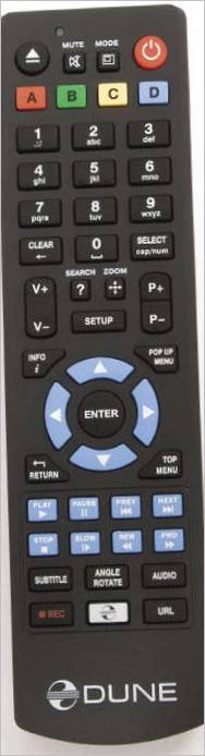 Controllo remoto del lettore multimediale Dune HD Max