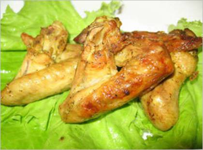 Birra e pollo alla griglia