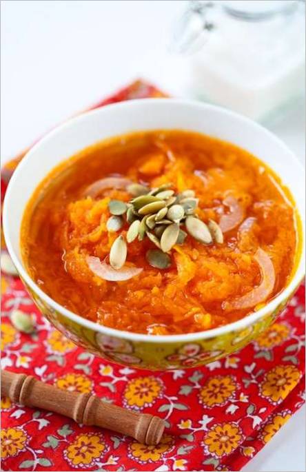 Zuppa di purea di zucca